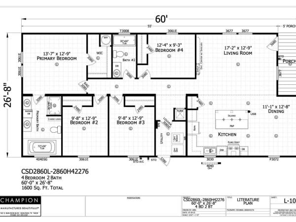 CSD2860L Floorplan