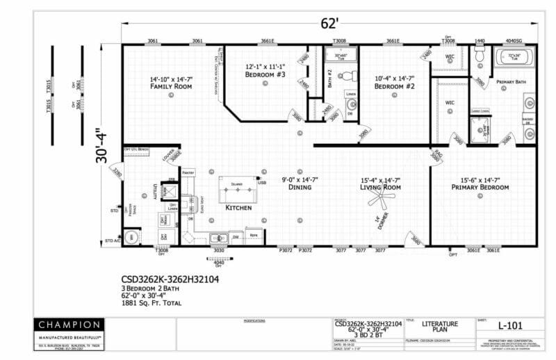 Csd3262k floorplan