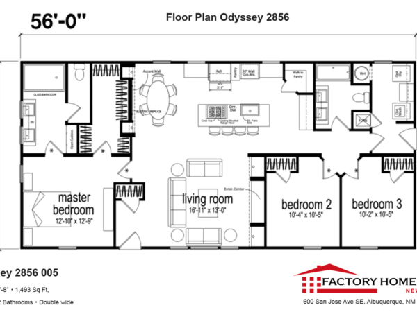 Odyssey 2856 Floorplan