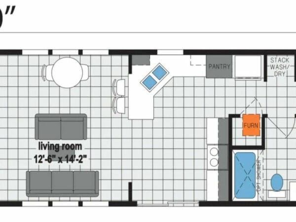 Contemporary Cabin A700 - floorplan