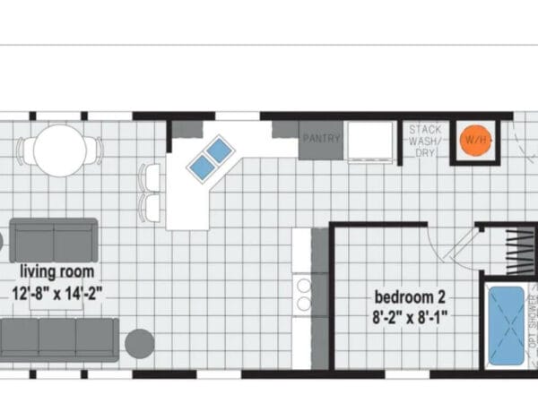 Contemporary Cabin A701 - floorplan